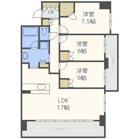 大阪府大阪市浪速区稲荷２ 桜川駅 3LDK マンション 賃貸物件詳細