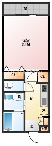 長崎県長崎市八景町 石橋駅 1K アパート 賃貸物件詳細