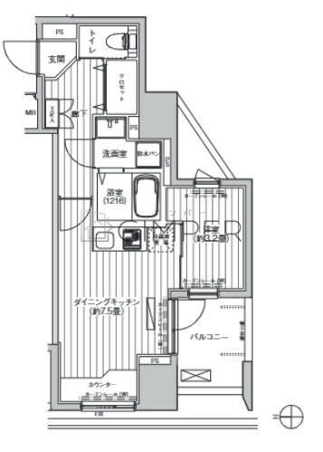 東京都北区赤羽２ 赤羽岩淵駅 1LDK マンション 賃貸物件詳細