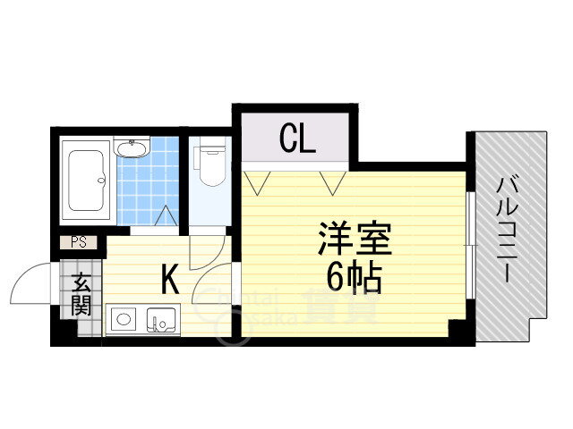 大阪府大阪市福島区鷺洲２ 福島駅 1K マンション 賃貸物件詳細