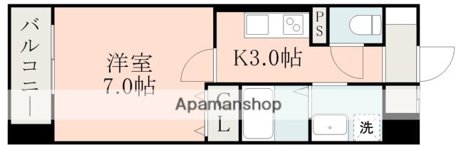 熊本県熊本市北区龍田７ 武蔵塚駅 1K マンション 賃貸物件詳細