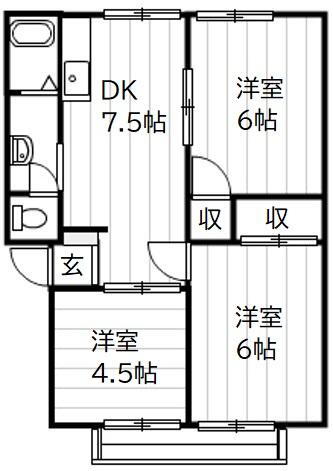 岡山県岡山市北区東花尻 庭瀬駅 3DK アパート 賃貸物件詳細