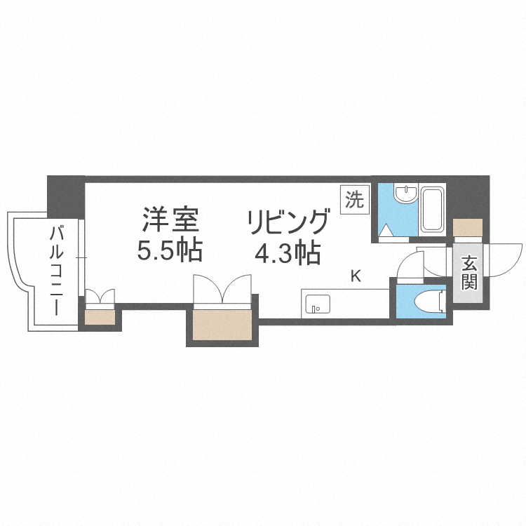 北海道札幌市中央区南一条西１４ 西１８丁目駅 1DK マンション 賃貸物件詳細