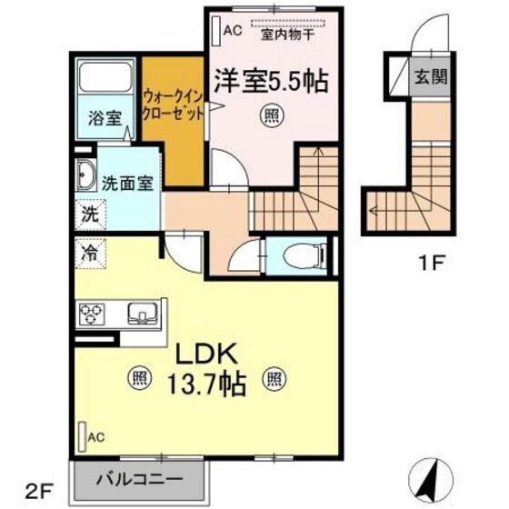 岡山県岡山市中区高屋 高島駅 1LDK アパート 賃貸物件詳細