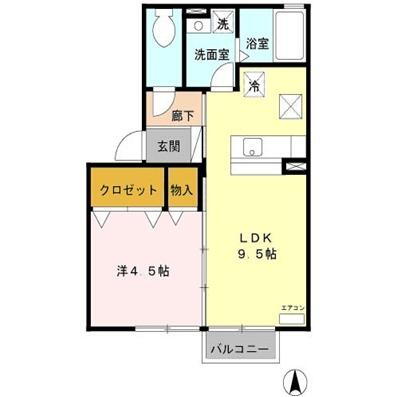 アムール 1階 1LDK 賃貸物件詳細