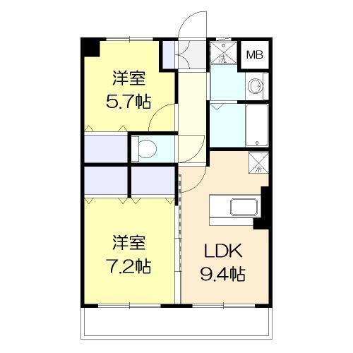 宮崎県宮崎市新城町 宮崎駅 2LDK マンション 賃貸物件詳細