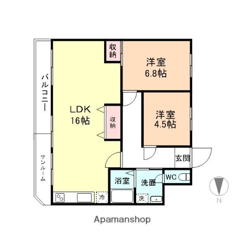 富山県富山市四ツ葉町 奥田中学校前駅 3LDK マンション 賃貸物件詳細