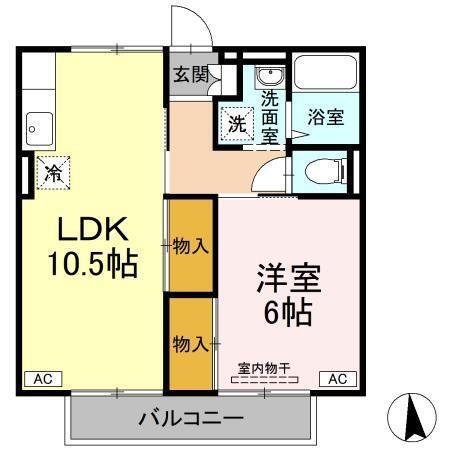 徳島県板野郡松茂町広島字小喜来 教会前駅 1LDK アパート 賃貸物件詳細