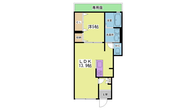 兵庫県神戸市北区北五葉２ 西鈴蘭台駅 1LDK アパート 賃貸物件詳細