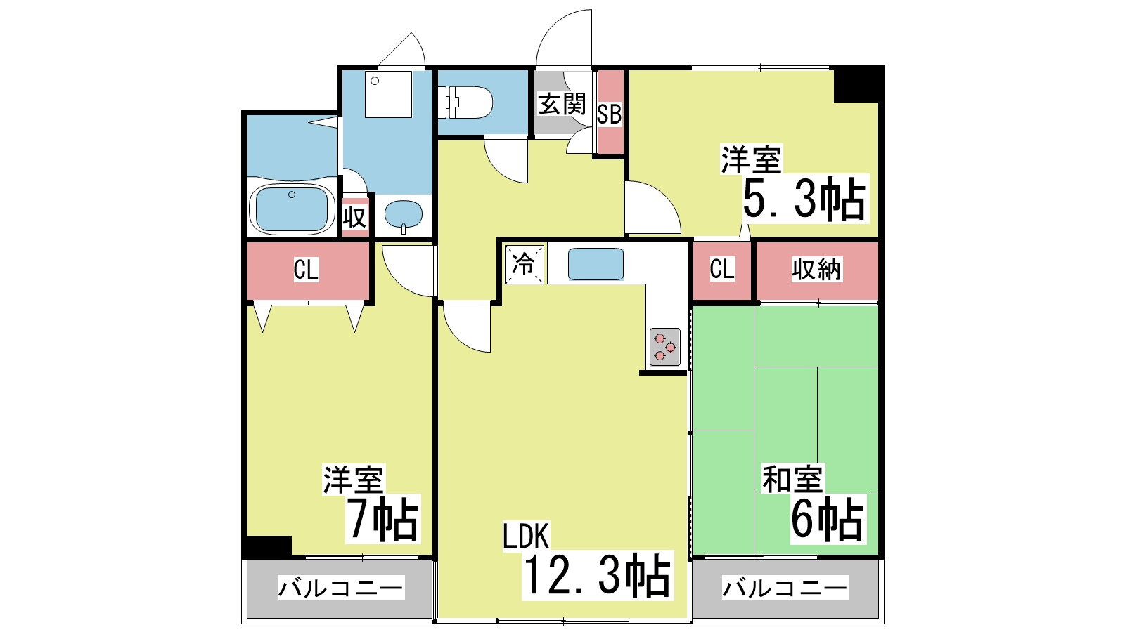兵庫県神戸市東灘区御影塚町４ 六甲道駅 3LDK マンション 賃貸物件詳細