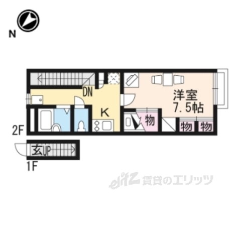 滋賀県守山市吉身２ 守山駅 1K アパート 賃貸物件詳細