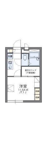 レオパレスシャンブル壱番館 2階 1K 賃貸物件詳細