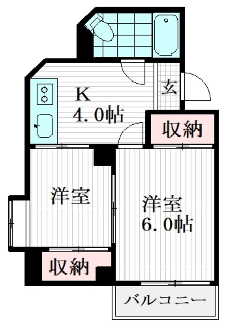 大洋桜台マンション 1階 2K 賃貸物件詳細
