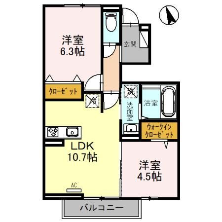 埼玉県上尾市井戸木３ 桶川駅 2LDK アパート 賃貸物件詳細