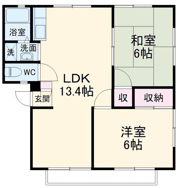 ツクバハウス 1階 2LDK 賃貸物件詳細