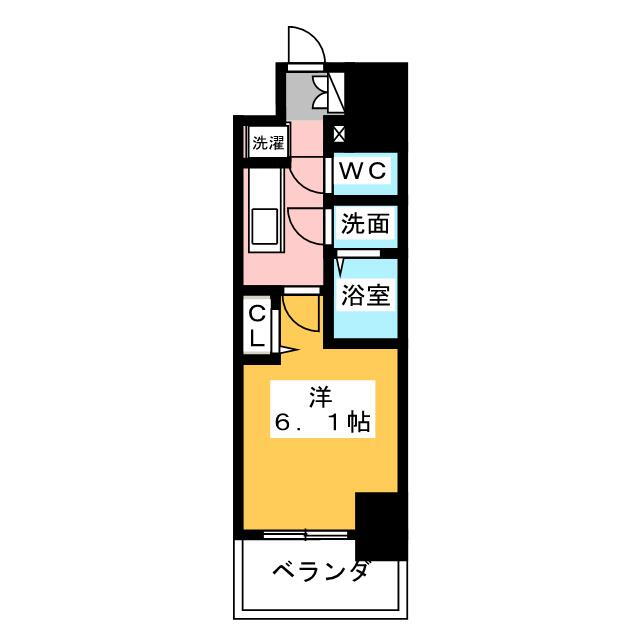 愛知県名古屋市西区浅間１ 浅間町駅 1K マンション 賃貸物件詳細