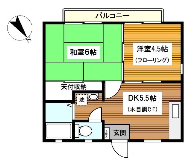 神奈川県横浜市保土ヶ谷区鎌谷町 横浜駅 2DK アパート 賃貸物件詳細
