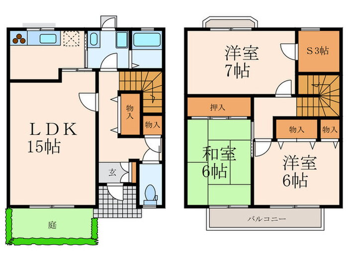 福岡県北九州市小倉北区清水５ 南小倉駅 3SLDK アパート 賃貸物件詳細
