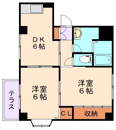 福岡県飯塚市秋松 天道駅 2DK アパート 賃貸物件詳細