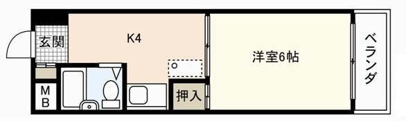 広島県広島市西区大芝３ 1K マンション 賃貸物件詳細