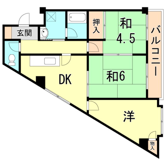 兵庫県神戸市兵庫区荒田町３ 湊川公園駅 3DK マンション 賃貸物件詳細