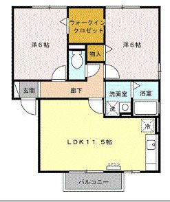 千葉県四街道市もねの里３ 物井駅 2LDK アパート 賃貸物件詳細