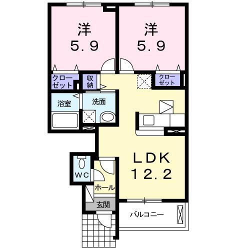 静岡県浜松市中央区初生町 2LDK アパート 賃貸物件詳細