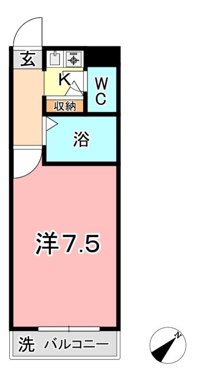 シティ倉敷ＩＩ号館 1階 1K 賃貸物件詳細