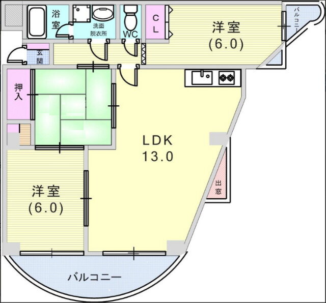 兵庫県神戸市東灘区田中町２ 摂津本山駅 3LDK マンション 賃貸物件詳細