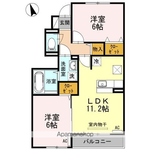 東京都武蔵村山市三ツ藤３ 立川北駅 2LDK アパート 賃貸物件詳細