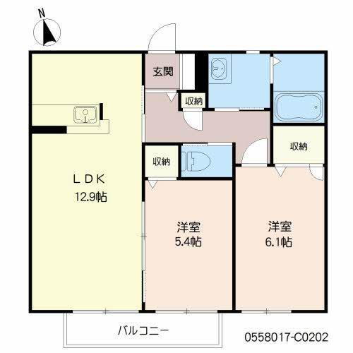 大分県中津市大字角木 中津駅 2LDK アパート 賃貸物件詳細