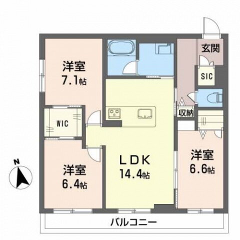 Ｄｒｅａｍｉｏ　ＩＩ 2階 3LDK 賃貸物件詳細