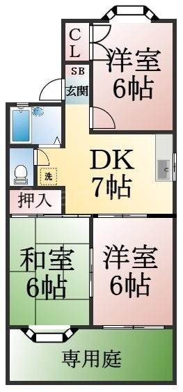 クイーンズコート東落合Ｂ棟 1階 3DK 賃貸物件詳細