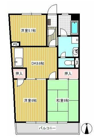 ラフォーレ小見野Ｉ 2階 3DK 賃貸物件詳細