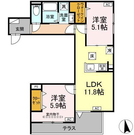 東京都墨田区東向島３ 東向島駅 2LDK アパート 賃貸物件詳細
