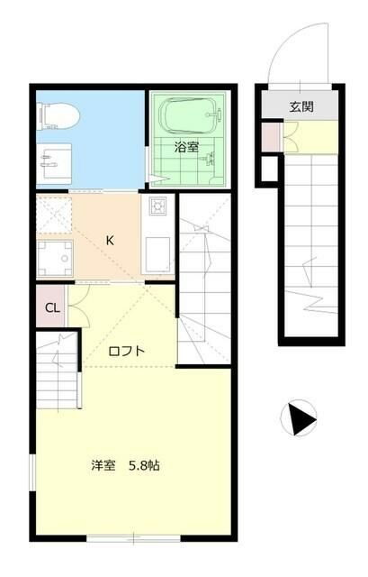 東京都八王子市明神町１ 京王八王子駅 1K アパート 賃貸物件詳細