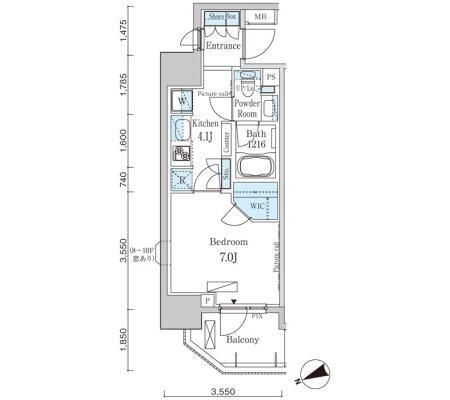 東京都台東区寿３ 蔵前駅 1K マンション 賃貸物件詳細