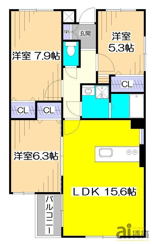 東京都府中市八幡町２ 府中駅 3LDK マンション 賃貸物件詳細