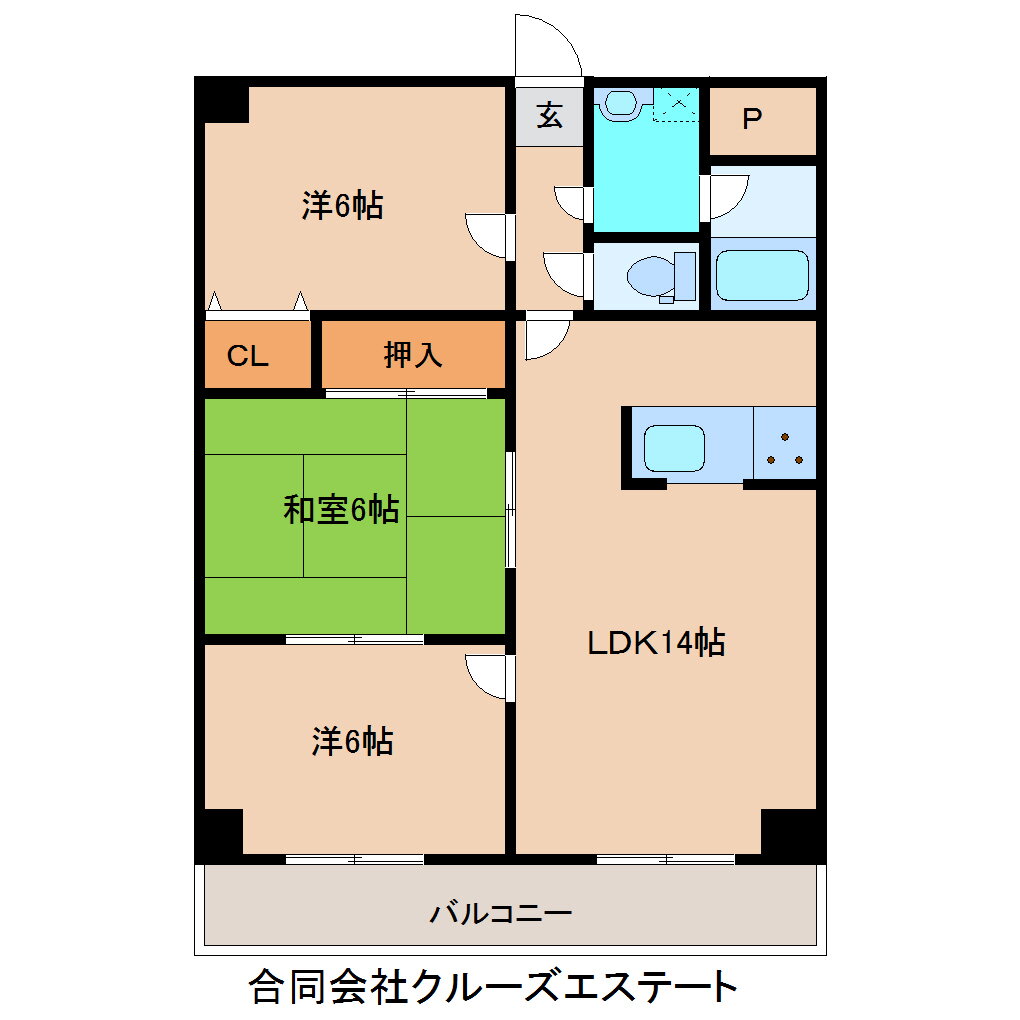 ペルソナ西町 5階 3LDK 賃貸物件詳細