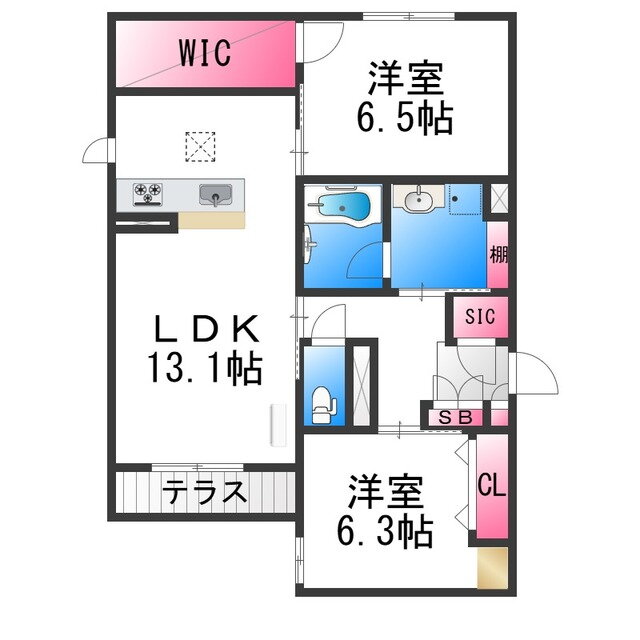 大阪府堺市西区鳳北町８ 鳳駅 2LDK マンション 賃貸物件詳細