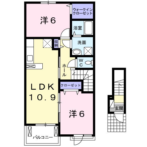 福岡県久留米市田主丸町田主丸 田主丸駅 2LDK アパート 賃貸物件詳細