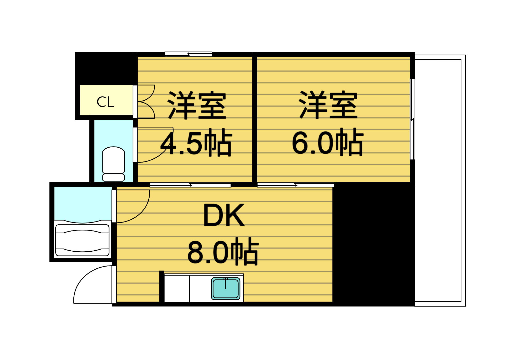 大阪府大阪市東成区玉津１ 玉造駅 2DK マンション 賃貸物件詳細