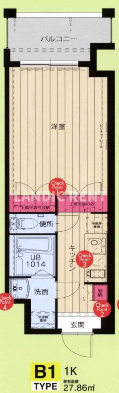 福岡県福岡市博多区中呉服町 呉服町駅 1K マンション 賃貸物件詳細
