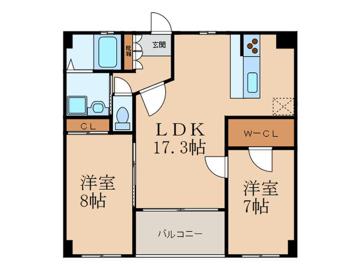 福岡県北九州市門司区吉志３ 2LDK マンション 賃貸物件詳細