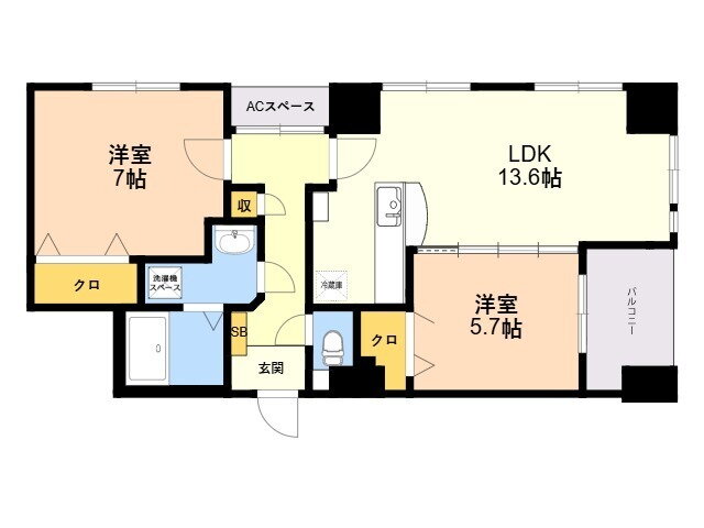 福岡県福岡市中央区薬院１ 薬院大通駅 2LDK マンション 賃貸物件詳細