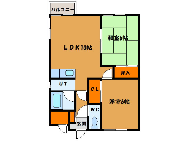 北海道函館市北美原２ 2LDK アパート 賃貸物件詳細