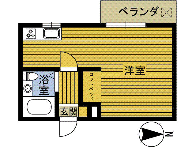 Ｋ－マックスハウス 1階 ワンルーム 賃貸物件詳細