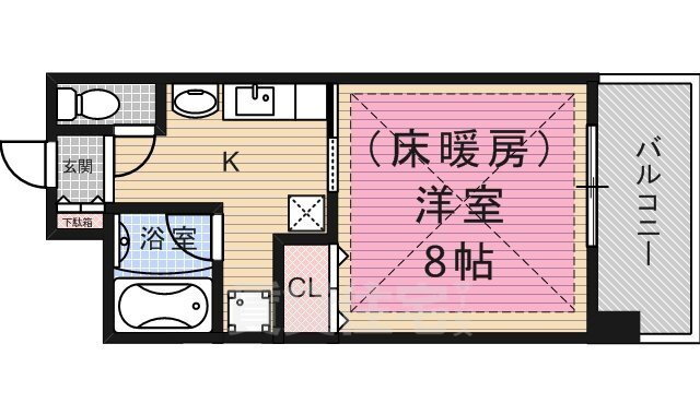 京都府京都市南区吉祥院定成町 西大路駅 1K マンション 賃貸物件詳細