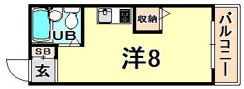 兵庫県尼崎市水堂町２ 立花駅 ワンルーム アパート 賃貸物件詳細