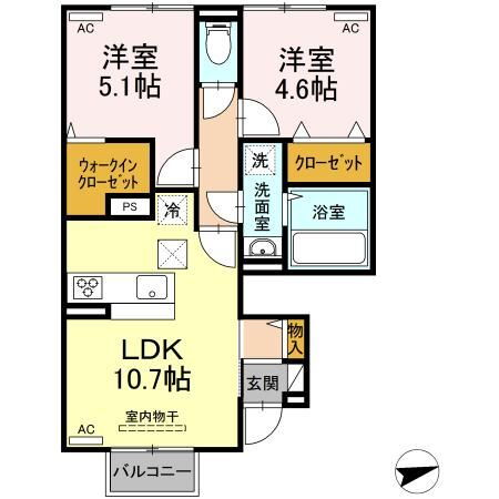 香川県高松市三名町 太田駅 2LDK アパート 賃貸物件詳細
